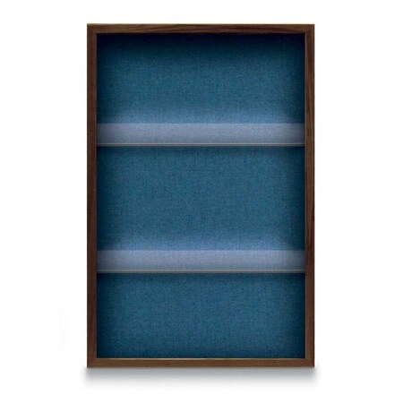 United Visual Products Outdoor Enclosed Combo Board, 48"x36", Satin Frame/Burg & Blue Spruce UVCB4836OD-BURGUN-BLSPRU